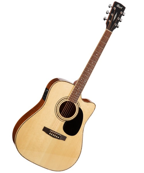 Cort Guitarra Electroacústica Natural AD880CE NS, Serie Standard