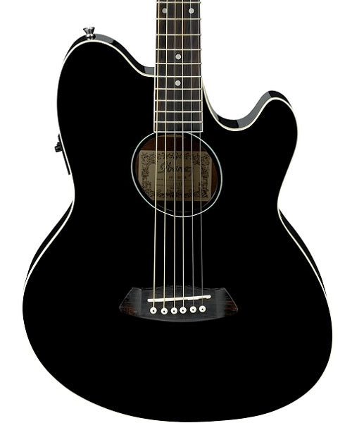 Ibanez Guitarra Electroacústica Negra TCY10E-BK, Serie Talman