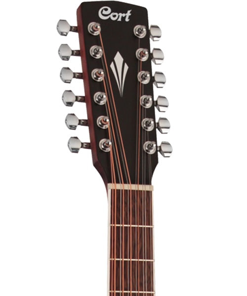 Cort Guitarra Electroacústica Natural Mate de 12 Cuerdas GA-MEDX-12 OP, Serie Grand Regal