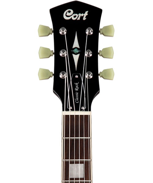 Cort Guitarra Eléctrica Negra CR200 BK, Classic Rock