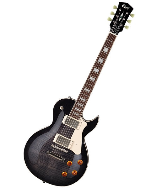 Cort Guitarra Eléctrica Negra Transparente CR250 TBK Classic Rock