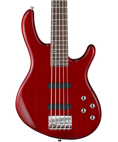 Cort Bajo Eléctrico Rojo De 5 Cuerdas ACTION BASSVPLUS TR