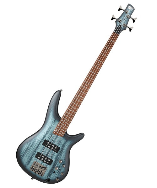 Ibanez Bajo Eléctrico Azul Entintado/Sombreado Negro Mate SR300E-SVM, Serie SR