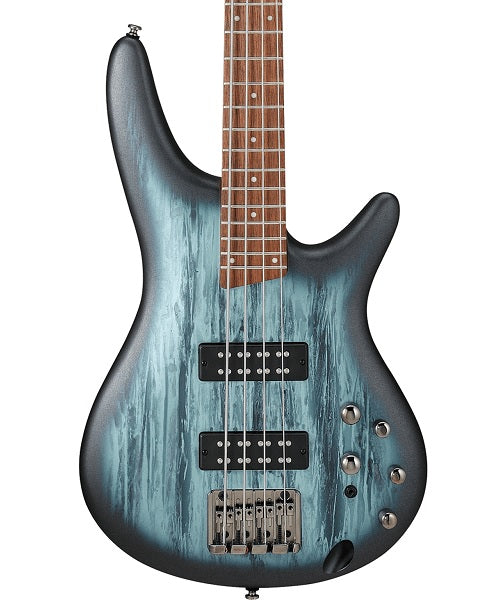 Ibanez Bajo Eléctrico Azul Entintado/Sombreado Negro Mate SR300E-SVM, Serie SR