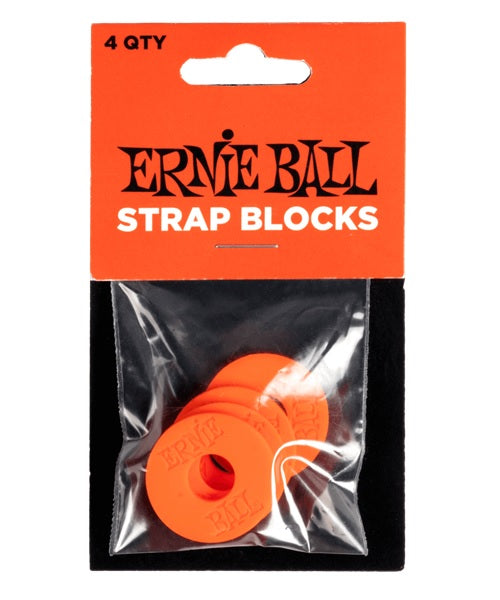 Ernie Ball Seguros para Tahalí 5620, Plástico Rojo (4 pzas)