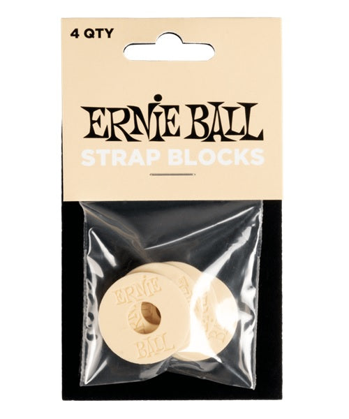 Ernie Ball Seguros para Tahalí 5624, Plástico Crema (4 pzas)