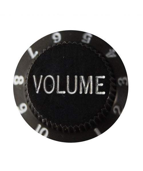 CPK Botón para Volumen de Guitarra Eléctrica KB-2V, Plástico Negro