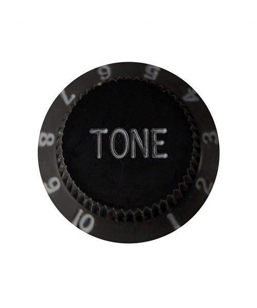 CPK Botón para Tono de Guitarra Eléctrica KB-2T, Plástico Negro