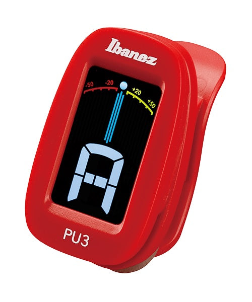 Ibanez Afinador Rojo PU3-RD Cromático de Clip