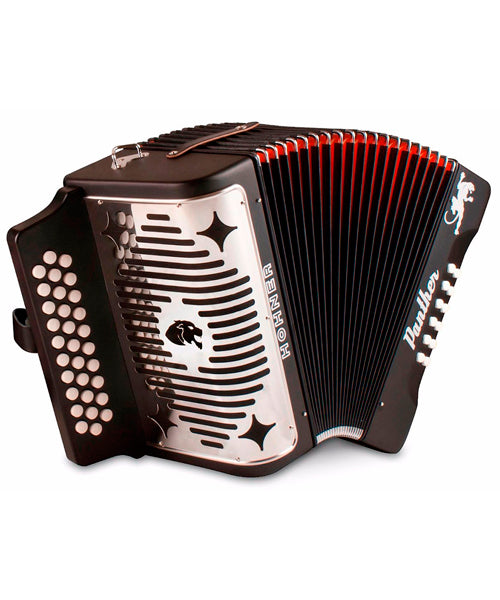 Hohner Acordeón Diatónico Fa-Sib-Mib Negro A4840 Panther