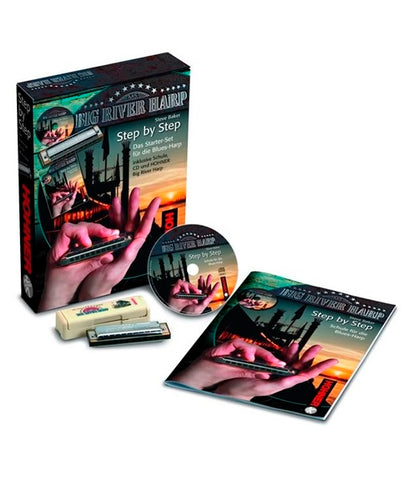 Hohner Armónica Diatónica Do Con Libro Y CD M91402 Big River Harp