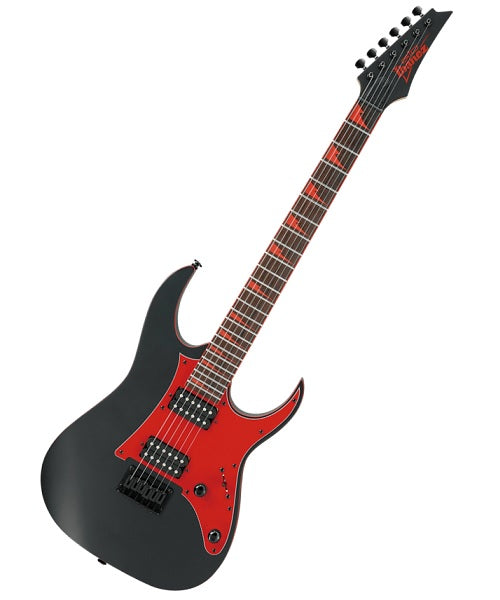 Ibanez Guitarra Eléctrica Negro Mate GRG131DX-BKF, Serie Gio