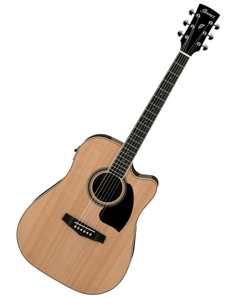 Ibanez Guitarra Electroacústica Natural PF15ECE-NT, Serie Performance