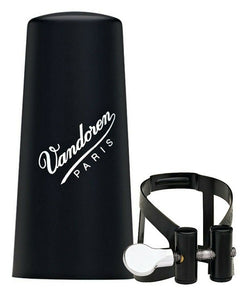 Vandoren Abrazadera y Tapaboquilla "M/O" Negra LC51BP para Clarinete Si Bemol