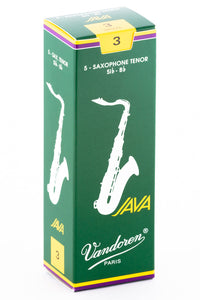 Vandoren Caña "Java" Para Saxofón Tenor 3, SR273(5), Caja con 5 piezas