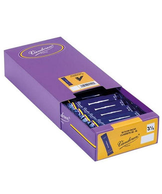 Vandoren Cañas Tradicionales para Clarinete Si Bemol 3 1/2, CR1035(50), Caja Con 50 Pzas