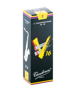 Vandoren Cañas "V16" Para Saxofón Tenor 2, SR722(5), Caja Con 5 Pzas